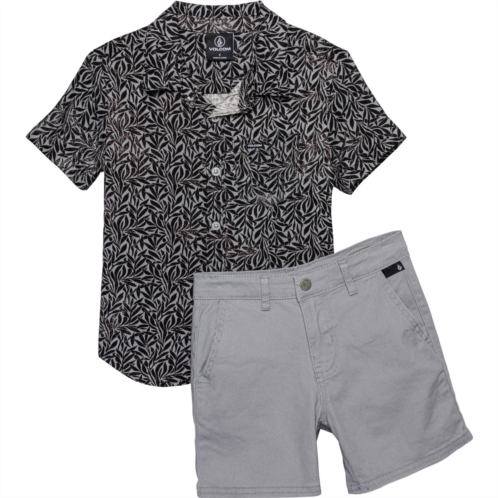 Volcom Little Boys Woven Shirt and Shorts Set - Short Sleeve
