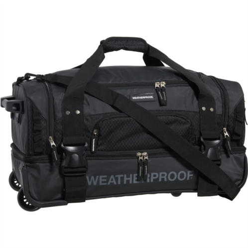 Weatherproof Vintage 22” Split Case Rolling Duffel Bag - Softside, Black