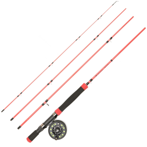 Wetfly Nano Strike Fly Rod and Reel Combo Starter Kit - 4wt, 8, 4-Piece (For Boys and Girls)