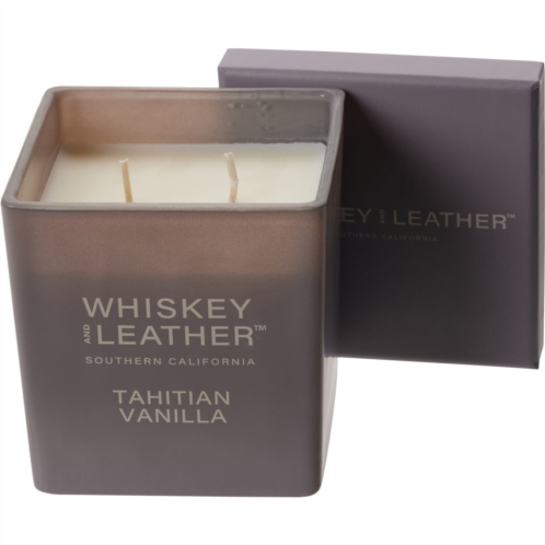 Whiskey and Leather 16 oz. Tahitian Vanilla Square Candle