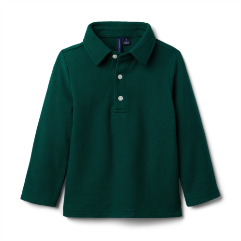 Janie and Jack The Long Sleeve Pique Polo