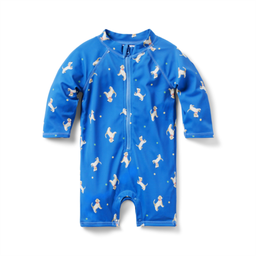 Janie and Jack Baby Recycled Dog Rash Guard Swimsuit