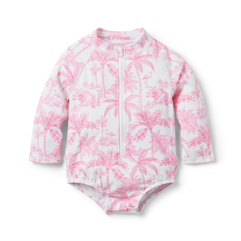 Janie and Jack Baby Tropical Toile Rash Guard Swimsuit