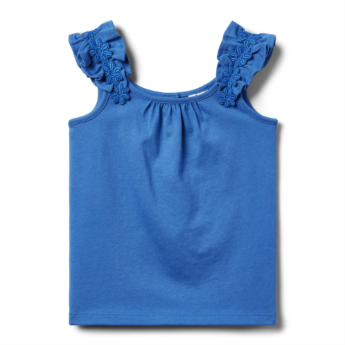 Janie and Jack Ruffle Strap Jersey Top