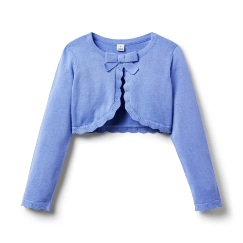 Janie and Jack Bow Cropped Cardigan