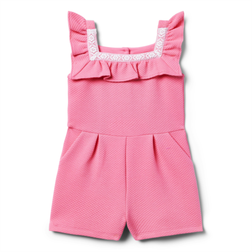 Janie and Jack Ruffle Quilted Romper