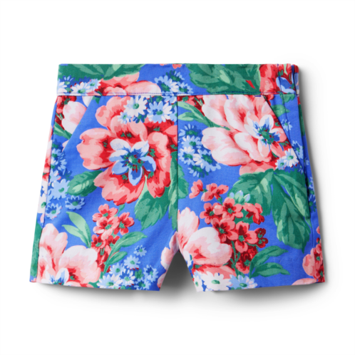 Janie and Jack Floral Canvas Short