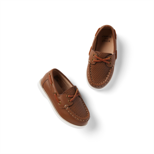 Janie and Jack Perforated Boat Shoe