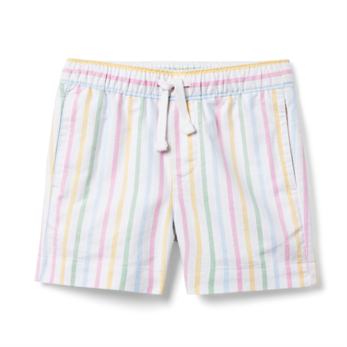 Janie and Jack Striped Oxford Pull-On Short
