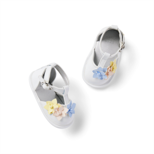 Janie and Jack Baby Flower T-Strap Sandal