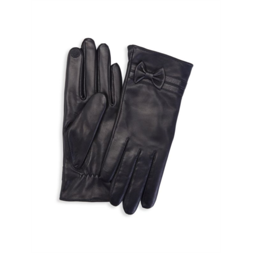 Royce New York Cashmere- Lined Touchscreen Leather Gloves