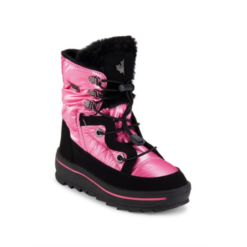 Pajar Kids Tacey Faux Fur-Trim Waterproof Winter Boots