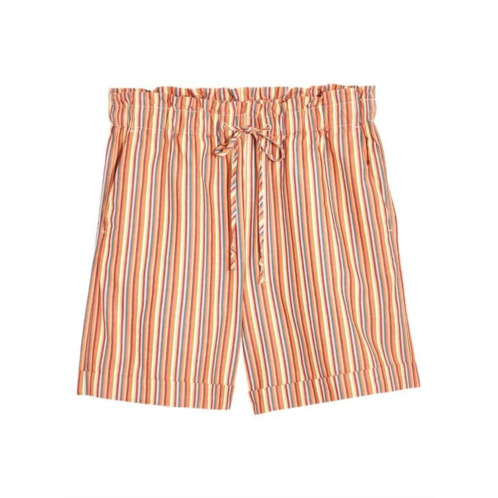 Madewell Striped Paperbag Shorts