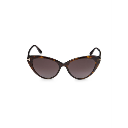 TOM FORD 56MM Rounded Cat Eye Sunglasses