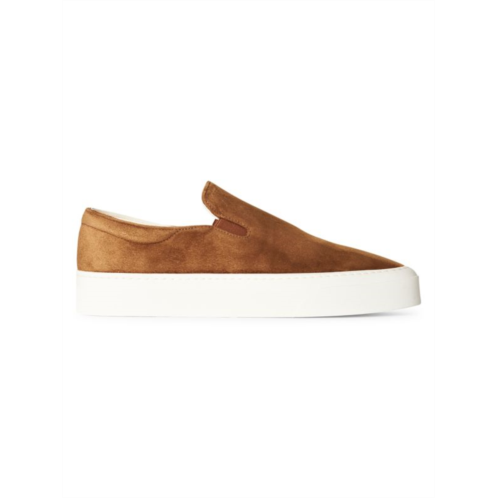 The Row Womens Marie Suede Slip-On Sneakers