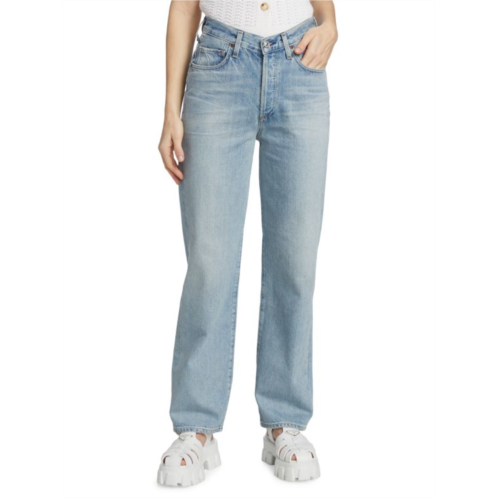 Citizens of Humanity Long Elle Straight-Fit Jeans