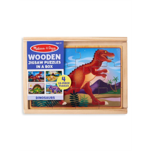 Melissa & Doug 48-Piece Dinosaurs Wooden Jigsaw Puzzles