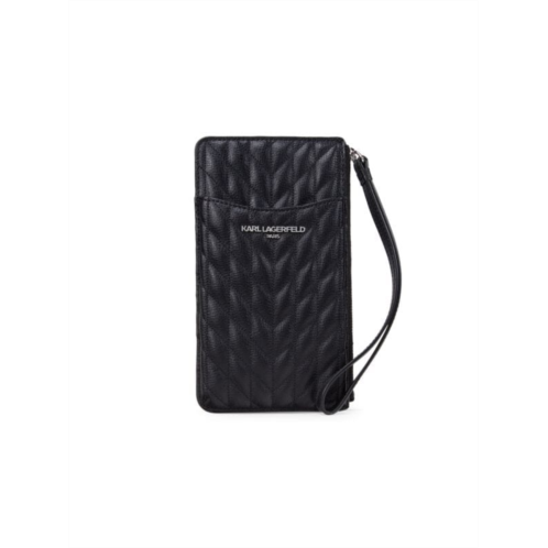 Karl Lagerfeld Paris Quilted Leather Phone Case