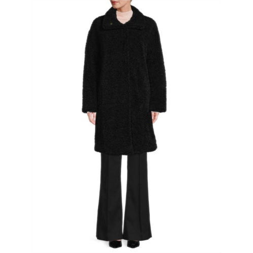 Donna Karan New York Reversible Faux Fur Coat