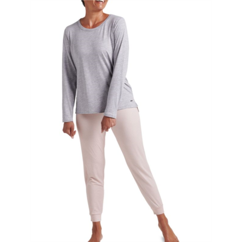 Tahari 2-Piece Relaxed Fit High Low Tee & Joggers Pajama Set