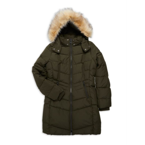 Pajar Little Girls & Girls Faux Fur Hooded Puffer Jacket