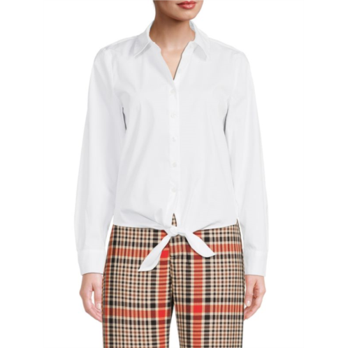 Donna Karan New York Tie Front Shirt