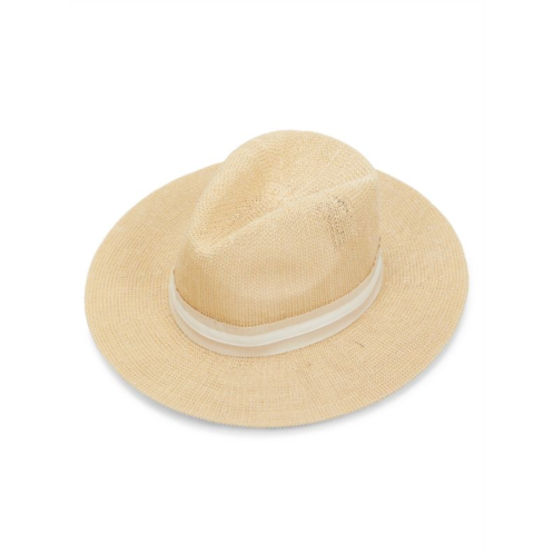 Vince Camuto Leather Panama Hat