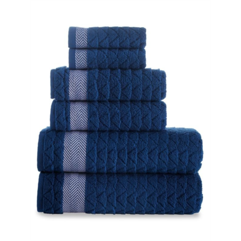 Brooks Brothers 6-Piece Herringbone Turkish Cotton Towel Set