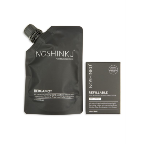 Noshinku 2-Piece Bergamot Rejuvenating Pocket Sanitizer Refill Set