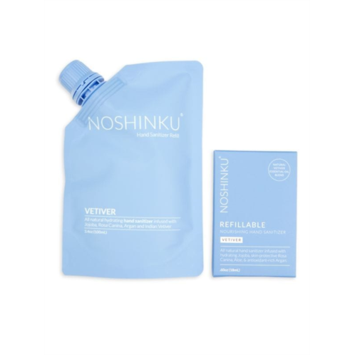 Noshinku 2-Pack Vetiver Pachuouli Rejuvenating Pocket Sanitizer Set