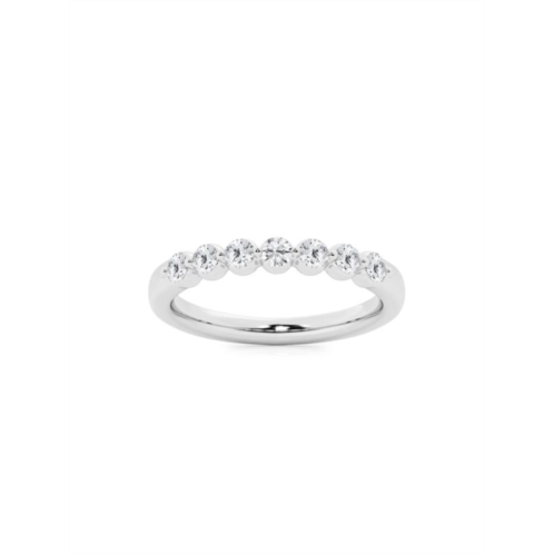 Saks Fifth Avenue Build Your Own Collection 14K White Gold & 7 Natural Round Diamond Wedding Band