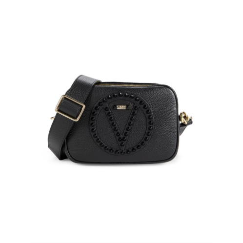 Valentino by Mario Valentino Mia Stud Leather Camera Crossbody Bag