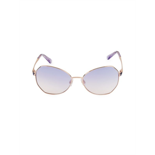 Swarovski 57MM Faux Crystal Butterfly Sunglasses