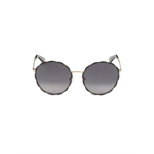 Kate spade new york Cannes 57MM Round Sunglasses