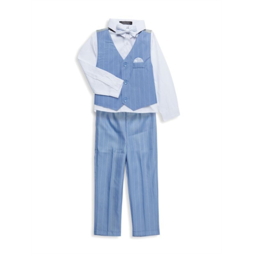 Andrew Fezza Little Boys 4-Piece Pinstripe Vest Set