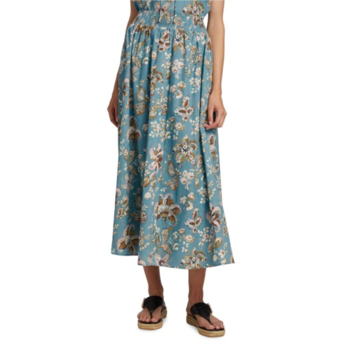 Elie Tahari Dream Garden Midi Skirt