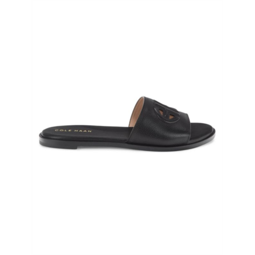 Cole Haan ?Flynn Leather Flat Sandals