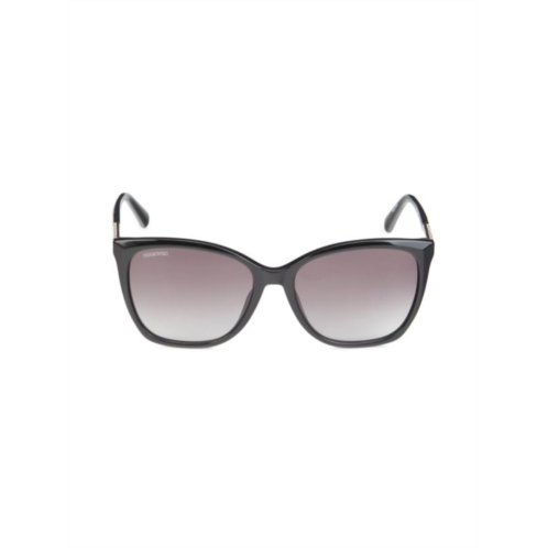 Swarovski 55MM Faux Crystal Cat Eye Sunglasses
