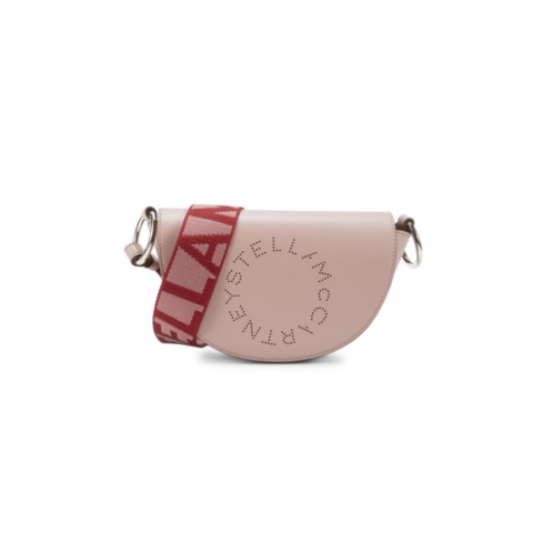 Stella McCartney Logo Half Moon Vegan Leather Shoulder Bag