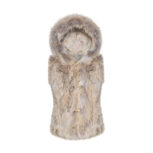 WOLFIE FURS Made For Generations Toscana Shearling Hooded Vest
