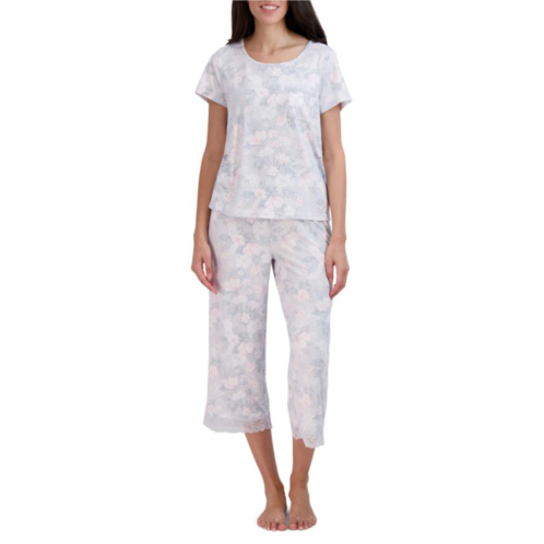 Tahari 2-Piece Abstract Print Pajama Set