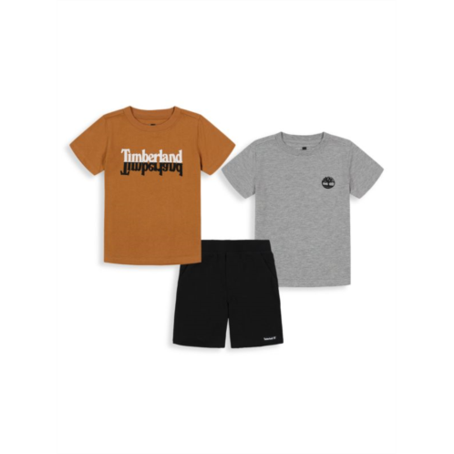 Timberland Little Boys 3-Piece Tee & Shorts Set