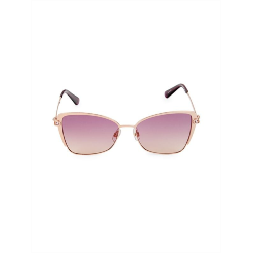Swarovski 56MM Faux Crystal Cat Eye Sunglasses