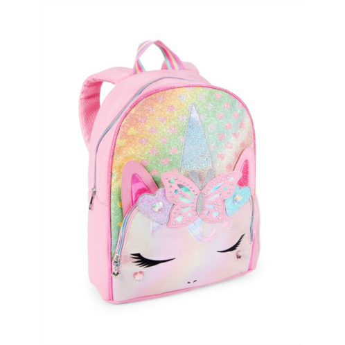 OMG Accessories Girls Ombre Embellished Kitty Backpack