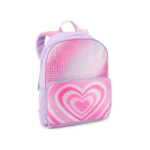OMG Accessories Girls Heart Rays Large Backpack