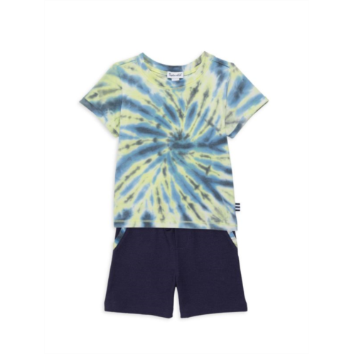 Splendid ?Baby Boys 2-Piece Swirled Tie Dye Tee & Shorts Set