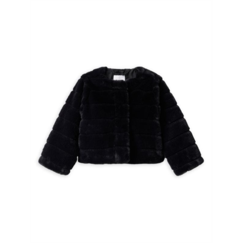 Janie and Jack Baby Girls, Little Girls Cropped Faux Fur Jacket