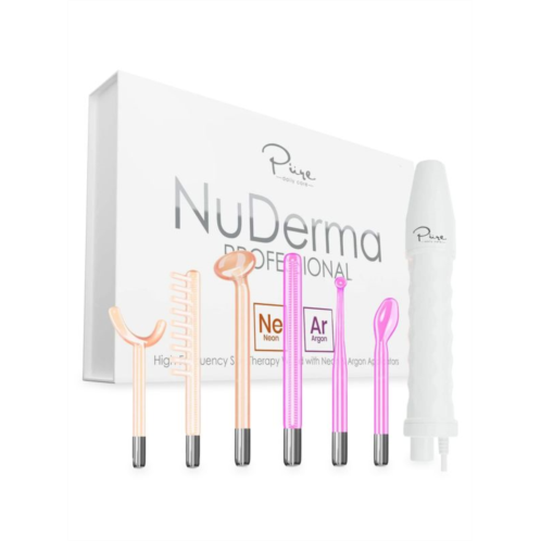 Pure Daily Care 7-Piece NuDerma High Frequency Neon-Argon Wand Set
