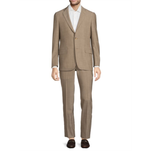 Hickey Freeman Milburn IIM Series Tailored Fit Textured Wool Suit