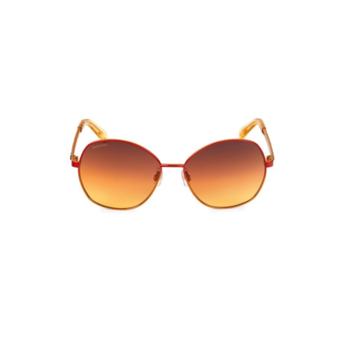 Swarovski 58MM Round Sunglasses